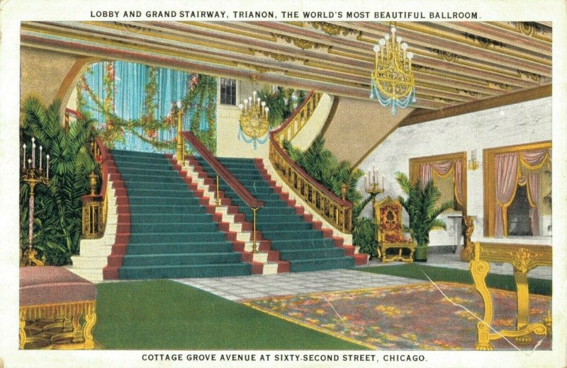 USA Chicago Lobby Grand Stairway Trianon world's most beautiful ballroom 04.32