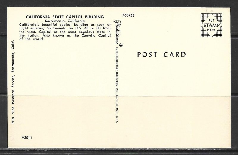 California, Sacramento - State Capitol Building - [CA-417]
