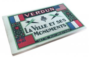 France Verdun souvenir album 15 detachable postcards