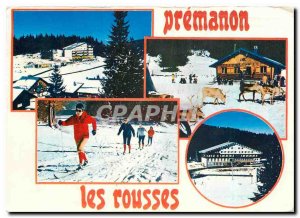 Postcard Modern Premanon the Jura Rousses Ski School Pond and Vallee des Rennes