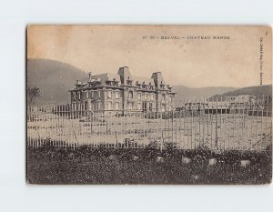 Postcard Chateau Nanse Belval France