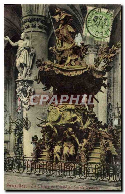 Old Postcard Brussels Chaixe The Truth of Sainte Gudule