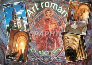 Postcard Modern Roman Art in Macon Christ in Majesty's Chapel of Berze the Ci...