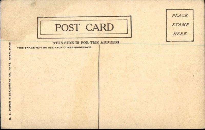 Cornish ME Maple St. c1910 Postcard