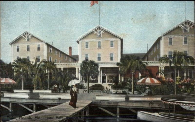 Palm Beach FL The Palm Beach Hotel - c1910 Postcard #2