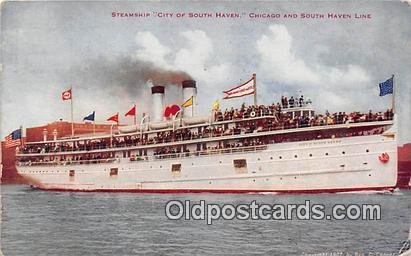 Steamship City of South Haven Chicago & South Haven Line Ship 1910 