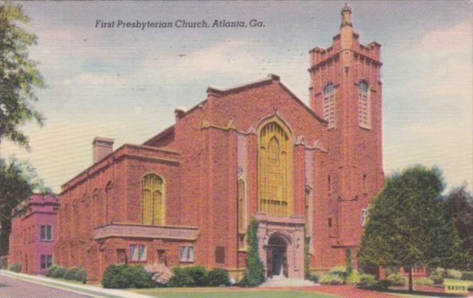 Georgia Atlanta First Presbyterian Church 1952