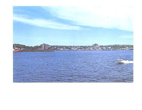 Dartmouth Skyline, Motorboat, Nova Scotia, John Urquhart