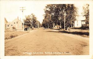 Hollis ME Dirt Village Street Real Photo RPPC Postcard