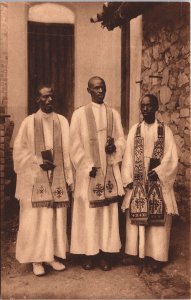 Rwanda East Africa Missionnaires d'Afrique Peres Blancs Vintage Postcard  C101