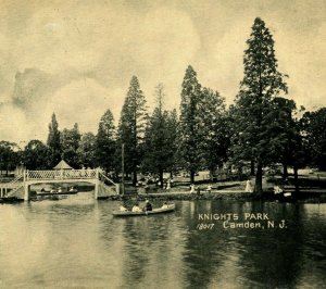 Knights Park Camden New Jersey NJ UNP Unused 1910s DB Postcard Q15