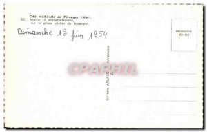 Postcard Modern Cite medievale Perouges House Standing on the Place workshop ...