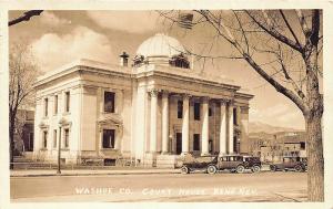 Reno NV Washoe County Court House RPPC Real Photo Postcard