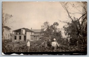 RPPC Real Photo Postcard - Sandusky, Ohio 1924 Tornado