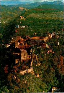 Spain Granada Alhambra General View From The Air