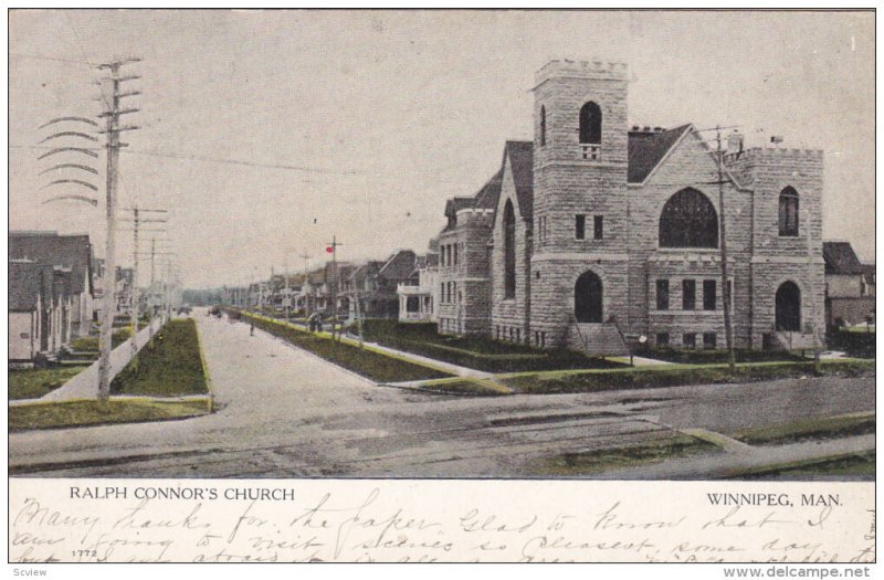 Ralph Connor's Church, WINNIPEG, Manitoba, Canada, PU-1906