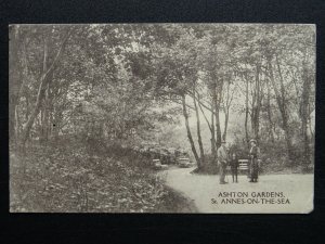 Lancashire ST. ANNES ON THE SEA Ashton Gardens c1920 Postcard