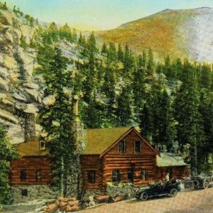 Vintage Glencove Inn on the Pikes Peak Auto Highway, Denver, Colo. Postcards P48