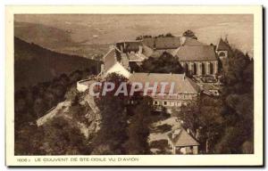 Old Postcard From Convent Mont Sainte Odile Seen D & # 39Avion