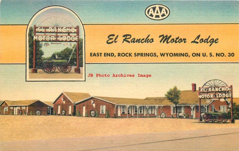 WY, Rock Springs, Wyoming, El Rancho Motor Lodge, Lincoln Highway