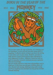 The Year Of The Monkey Chinese Horoscope Zodiac Starsign Postcard