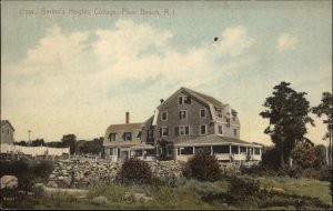 Plum Beach Rhode Island RI Barber's Heights Cottage c1910 Vintage Postcard