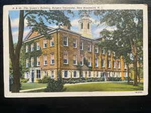 Vintage Postcard 1943 Queen's Building Rutger's University New Brunswick N.J.