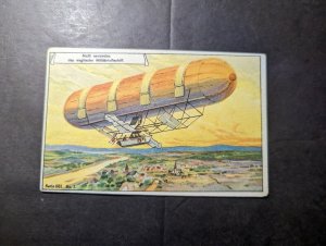 Germany Aviation Zeppelin Trading Cards Postcard Parseval French Dirigible