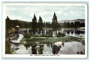 c1910's View Of Evergreen Lake Near Leadville Colorado CO Antique Postcard