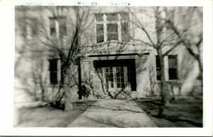 RPPC Harding County Court House - Mosquero NM New Mexico UNP Postcard P10