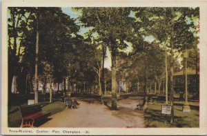 Canada Trois Rivières Quebec Parc Champlain Vintage Postcard C144