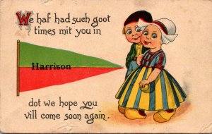 Michigan Harrison Dutch Kids Pennant Series 1914