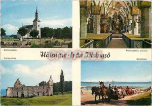 Postcard Modern Halsning Fran Visingos