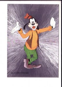 Goofy, Walt Disney Silver Foil  Postcard