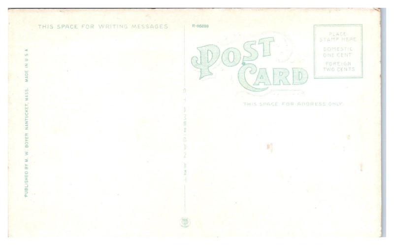 Early 1900s Main Street, Nantucket, MA Postcard