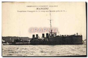 Old Postcard Boat Campaign & # 39Orient Mangini Torpedo French 1st rank to auets