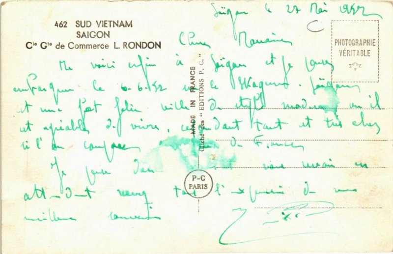 CPA AK INDOCHINA Saigon Commerce L.Rondon VIETNAM (957119)