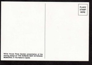 DC President George Bush Korean War Veterans Washington Postcard Political PC