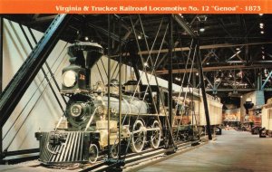 Virginia & Truckee Railroad Locomotive Genoa California Postcard 2T7-150 