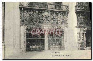 Old Post Sevilla Interior of the Catedral Map