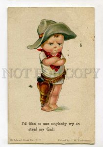 3112099 Little Boy as COWBOY by TWELVETREES vintage EGCo. #8 PC