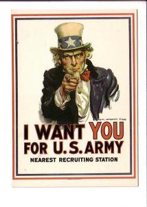 I Want You For U.S. Army,  James Flagg WW1 Poster, 1983