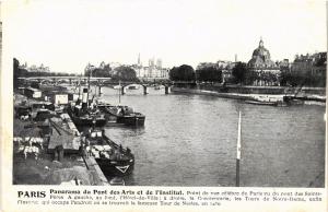 CPA Paris 6e Paris-Panorama du Pont des Arts et de l'Institut (312239)