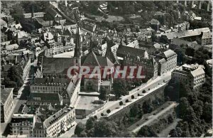 Postcard Modern Luxembourg Aerial view on the Town Center