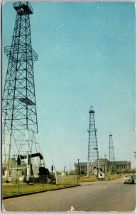 1953 Oil Derricks Parkway State Capital Oklahoma City Oklahoma Posted Postcard