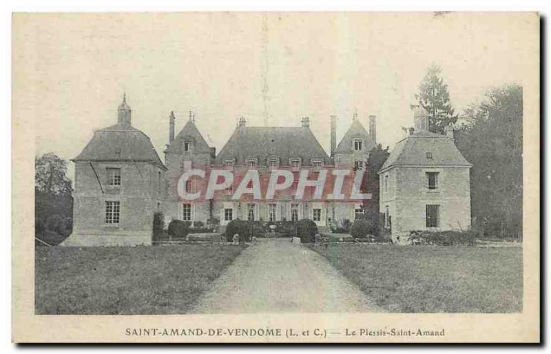 Old Postcard Saint Amand de Vendome L and C Le Plessis Saint Anand