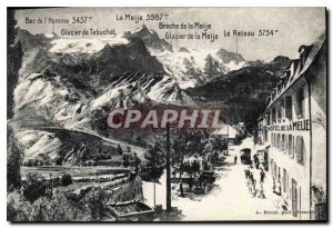 Postcard Old Breche Meije Glacier Tabuchet Bec man