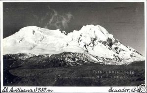 ecuador, El Antisana Volcano, Andes (1940s) RPPC