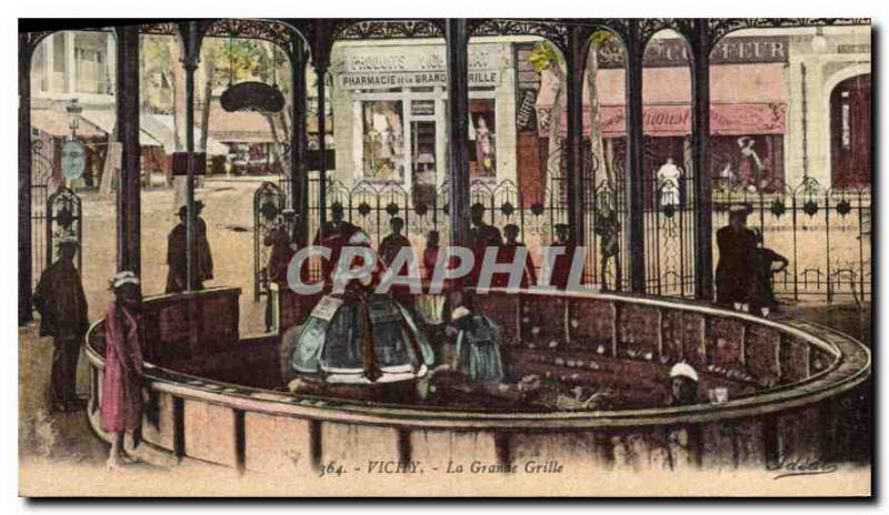 Old Postcard Vichy La Grande Grille