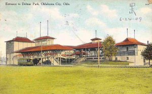 Delmar Park Entrance Pavilions Oklahoma City OK 1909 postcard